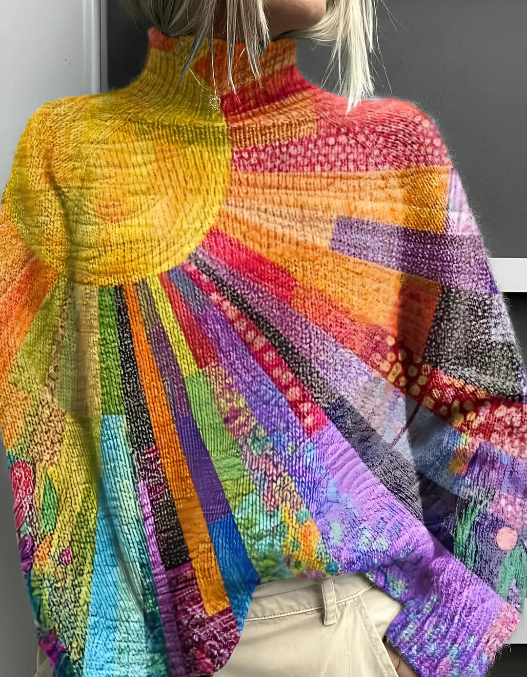 Lilia | Cheerful Colorful Turtleneck