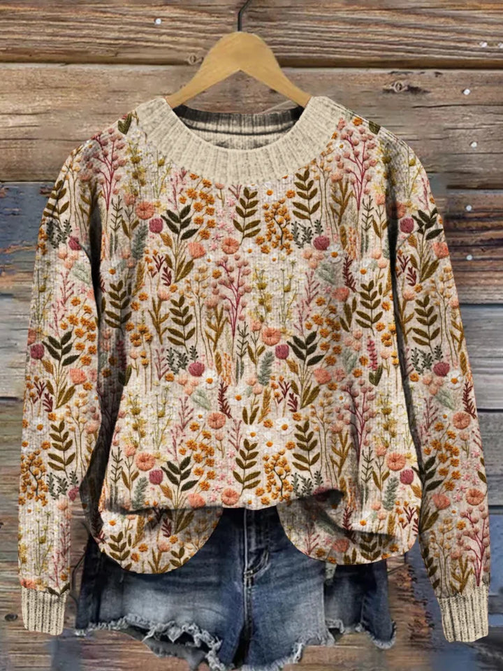 Ivy | Comfortable Floral Sweater