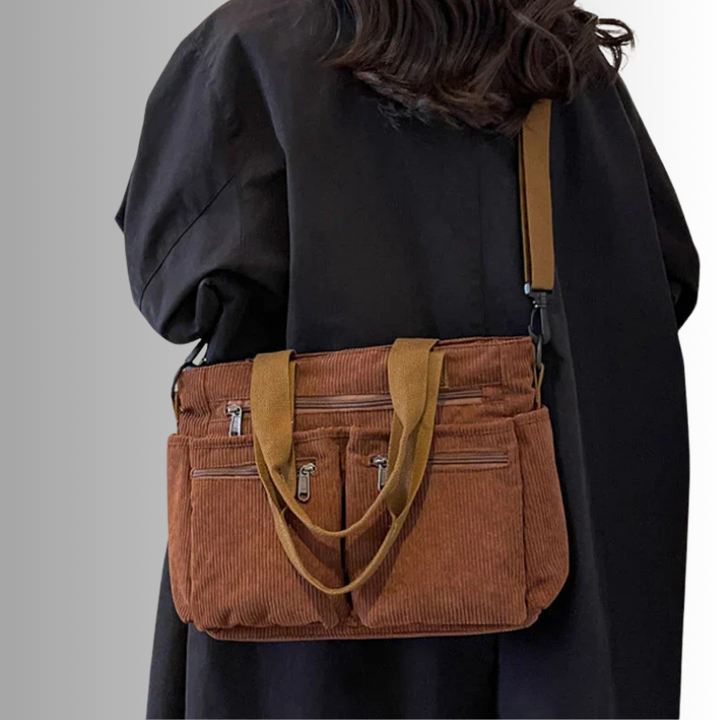 Luxecarry™ | Stylish & Functional Corduroy Tote