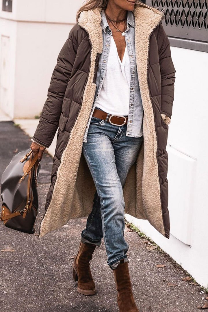 Serena - Elegant Reversible Coat for Women