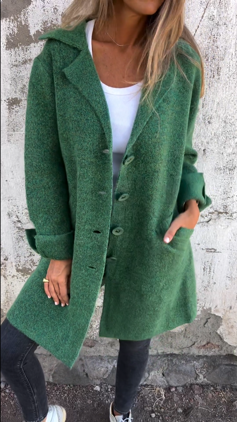 Lila | Elegant Long Lapel Coat