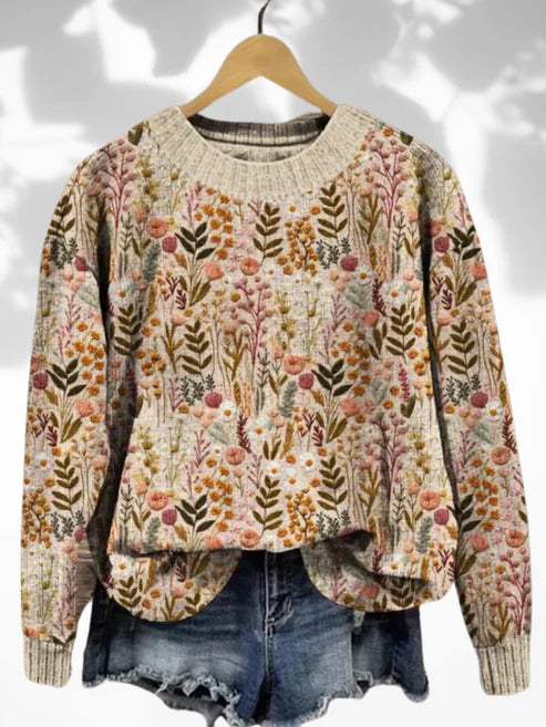 Ivy | Comfortable Floral Sweater