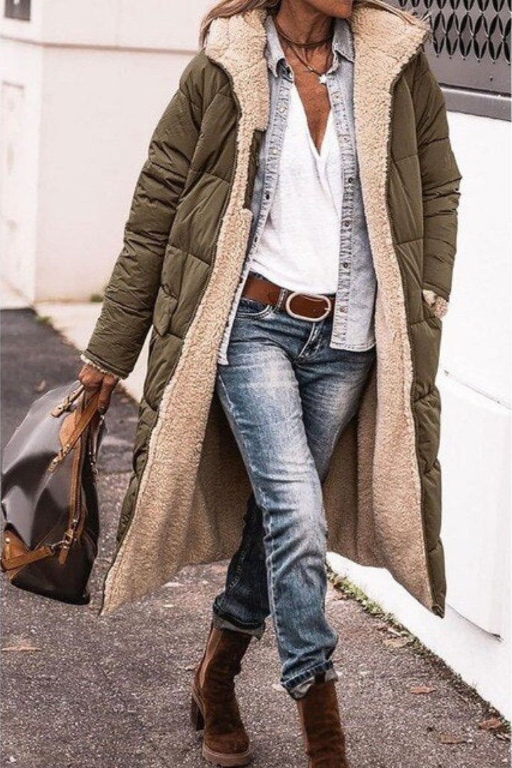 Serena - Elegant Reversible Coat for Women