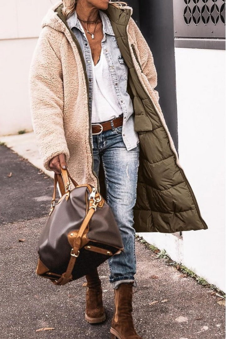 Serena - Elegant Reversible Coat for Women