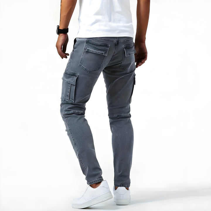 Samuel | Stretch Denim Cargo Pants