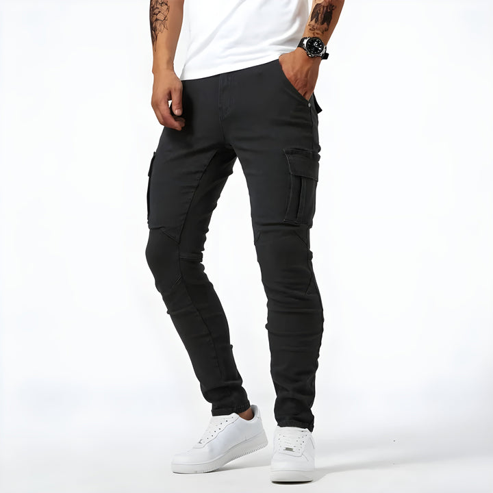 Samuel | Stretch Denim Cargo Pants