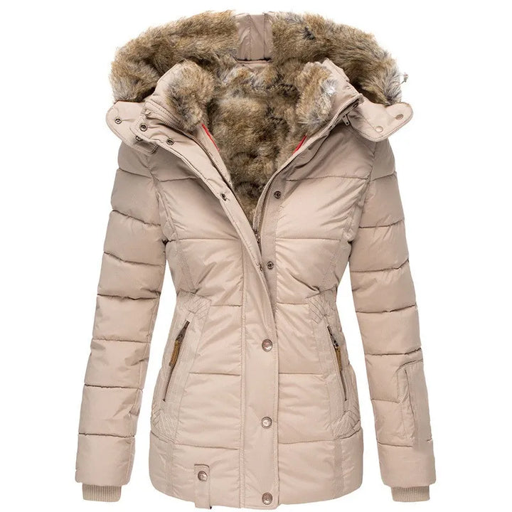 Chloe | Warm Winter Coat Lined with Fur