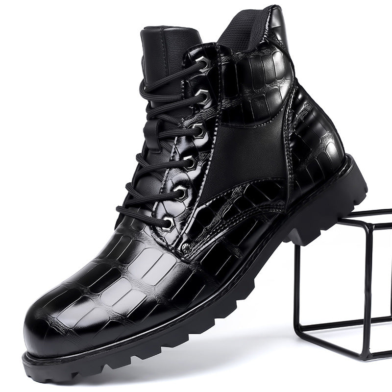 Roman | Crocodile Leather Boots