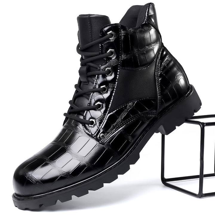 Roman | Crocodile Leather Boots