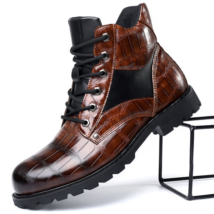Roman | Crocodile Leather Boots
