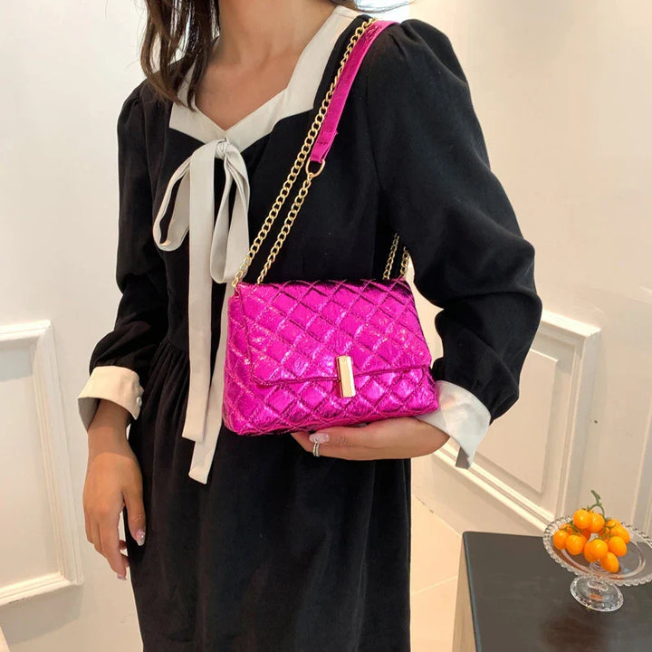 Sylvie | Luxurious Quilted Chevron Crossbody