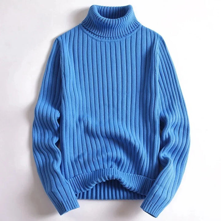 Eric - Ribbed Knit Turtleneck Sweater