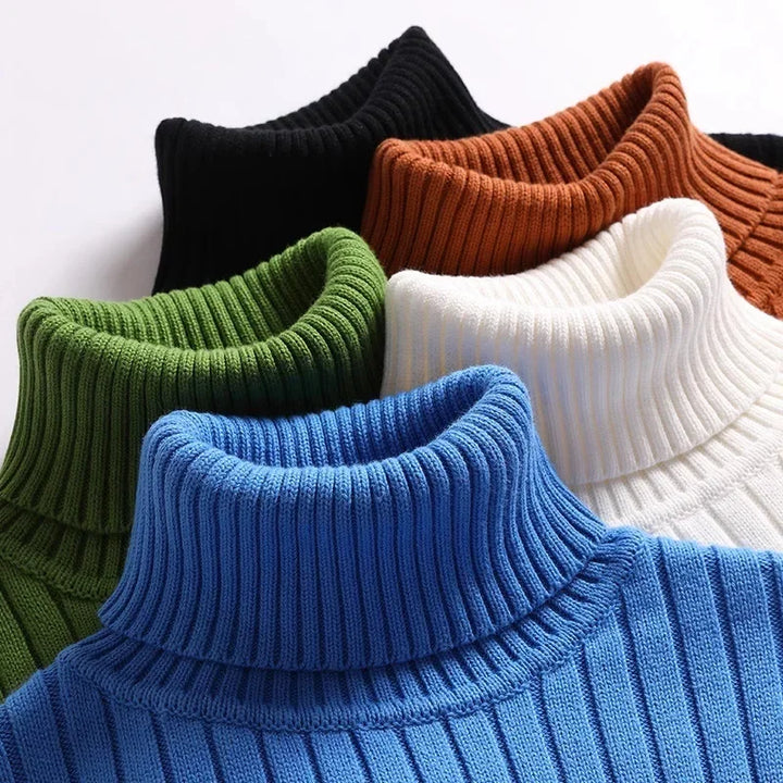 Eric - Ribbed Knit Turtleneck Sweater