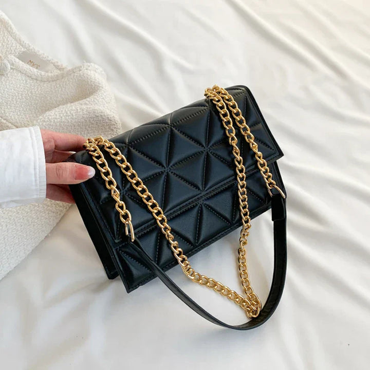 klara | Classic Quilted Square Shoulder Bag