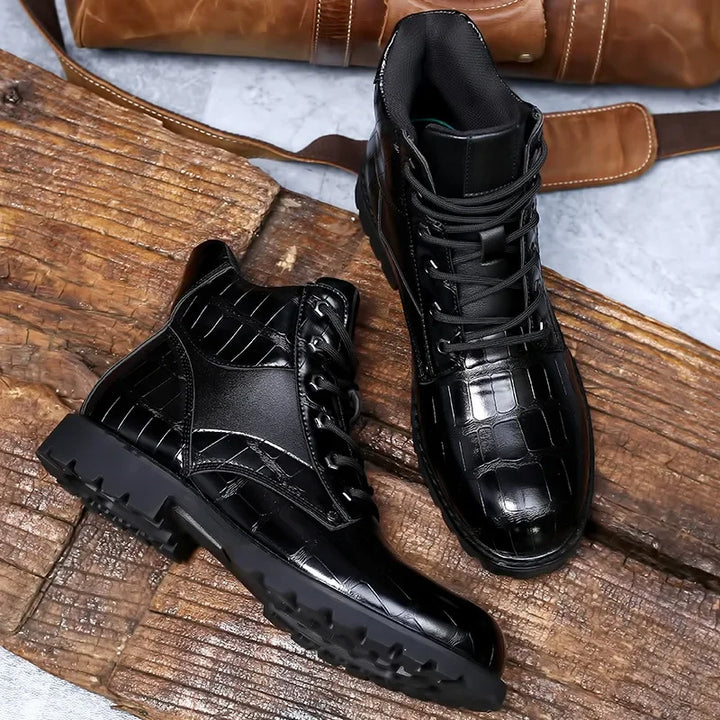 Roman | Crocodile Leather Boots