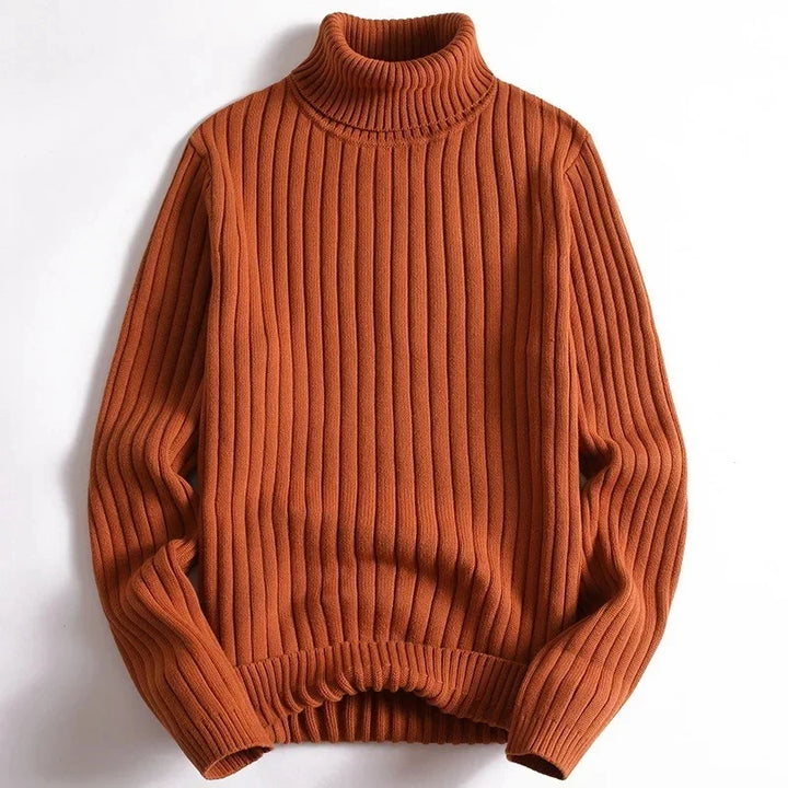 Eric - Ribbed Knit Turtleneck Sweater
