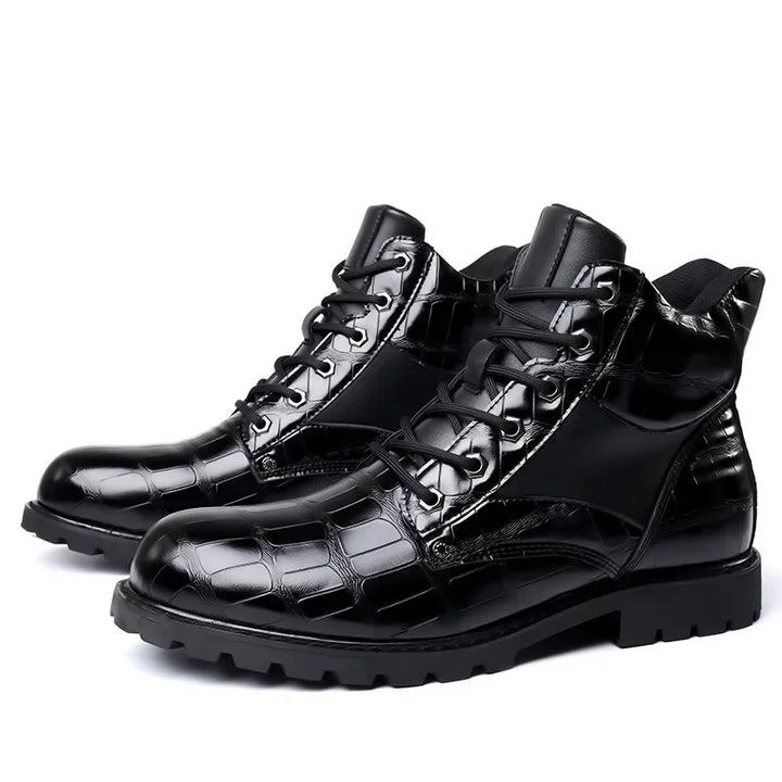 Roman | Crocodile Leather Boots