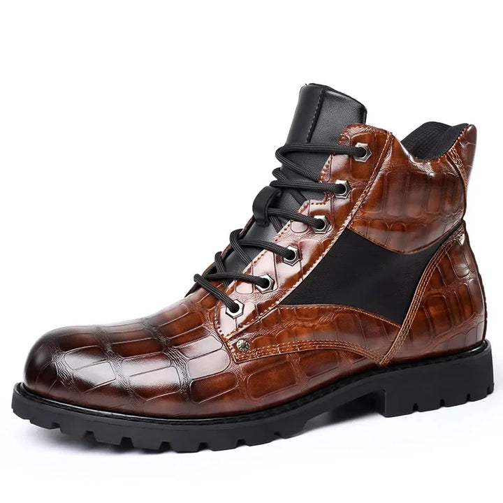 Roman | Crocodile Leather Boots