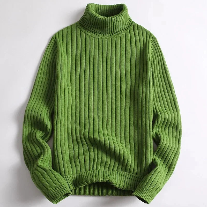 Eric - Ribbed Knit Turtleneck Sweater