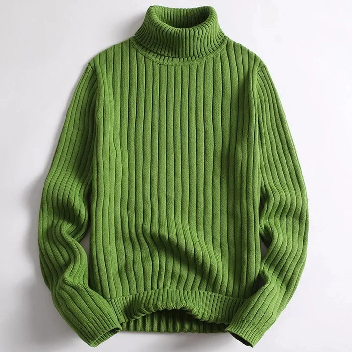 Eric - Ribbed Knit Turtleneck Sweater