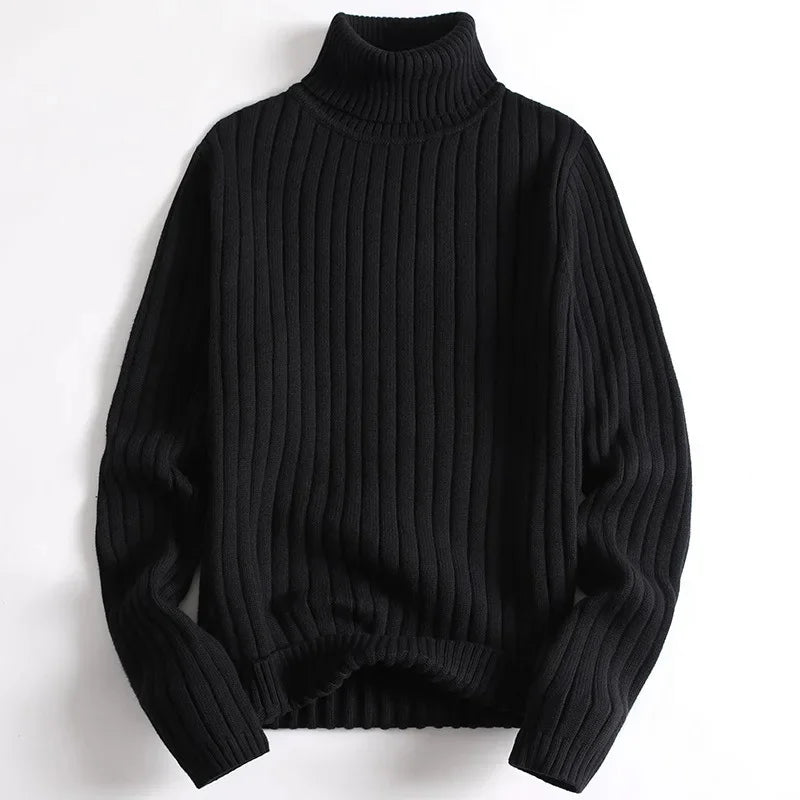 Eric - Ribbed Knit Turtleneck Sweater