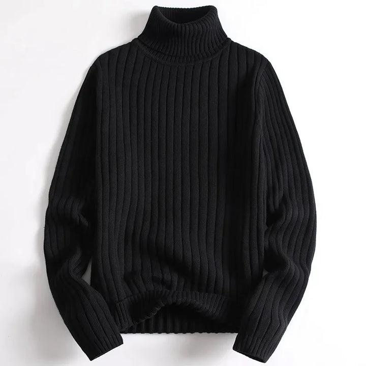 Eric - Ribbed Knit Turtleneck Sweater