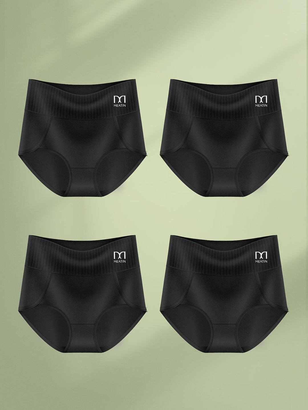 Shaplex | 6-pack Breathable & Comfortable High-Waisted Panties with Tummy Support