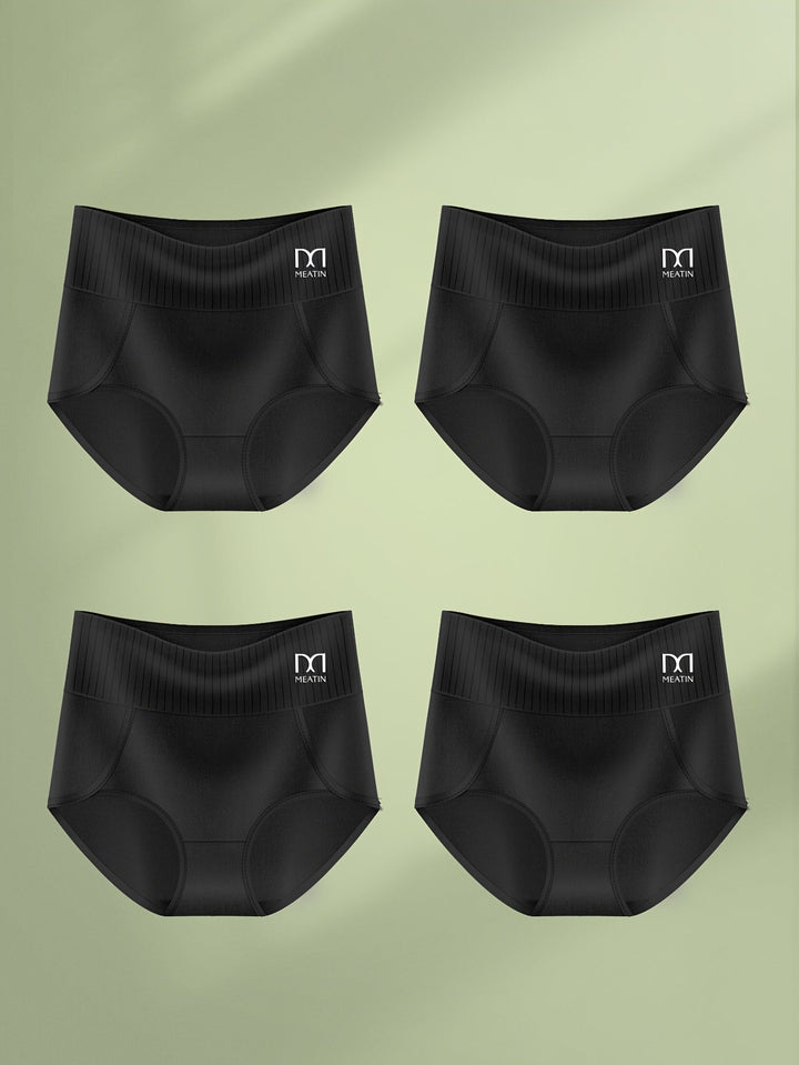 Shaplex | 6-pack Breathable & Comfortable High-Waisted Panties with Tummy Support