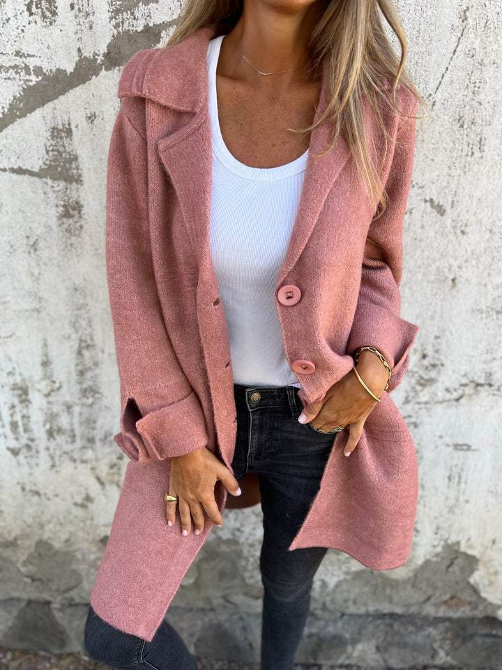 Lila | Elegant Long Lapel Coat