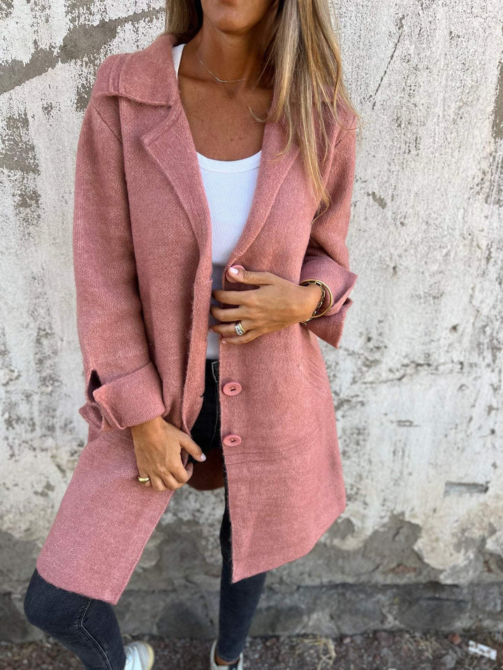 Lila | Elegant Long Lapel Coat